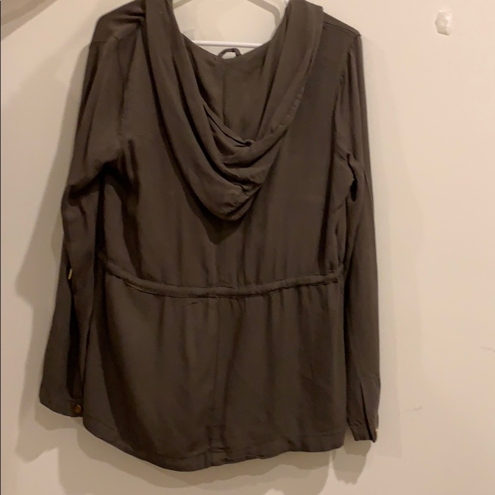 Army Green Thin Jacket/Cardigan - Picture 2 of 3
